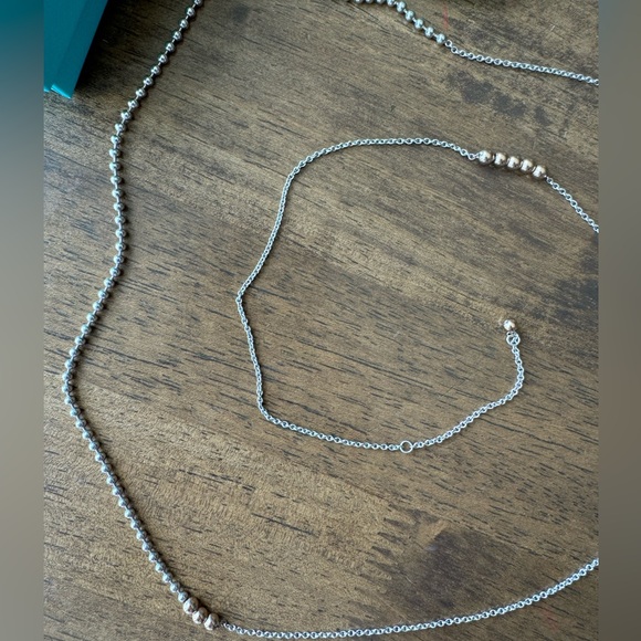 Tiffany & Co mixed bead pendant chain 28-30 in - Picture 3 of 5